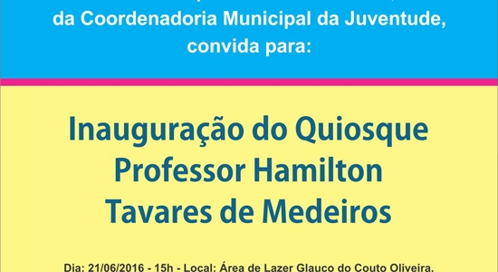 Inauguração Quiosque da Juventude Inauguração Quiosque da Juventude